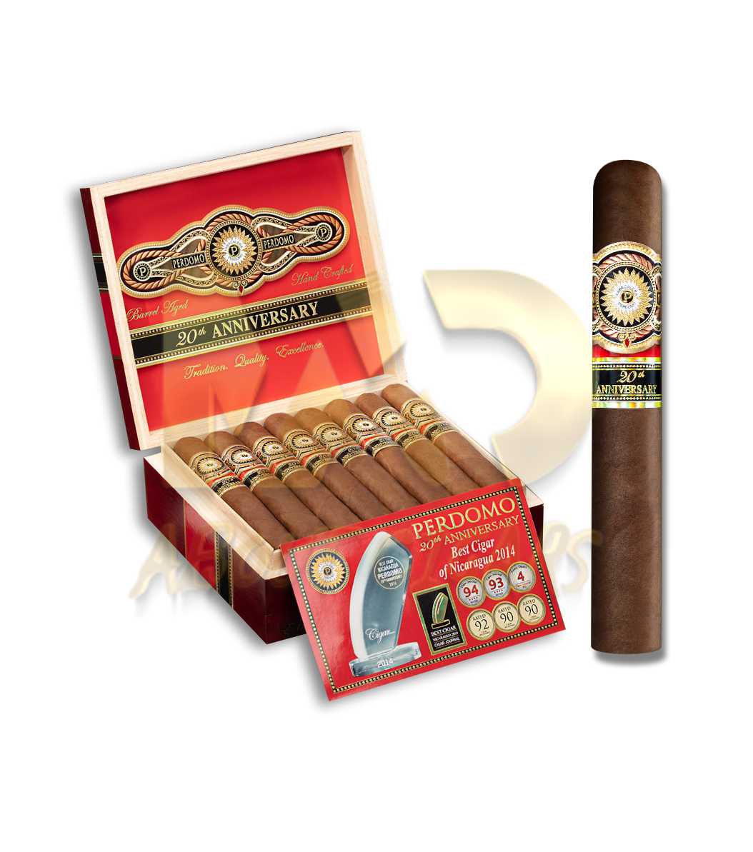 Perdomo 20th Anniversary Sungrown Churchill (24) Perdomo 20th Anniversary Sungrown Corona Grande - Image 1